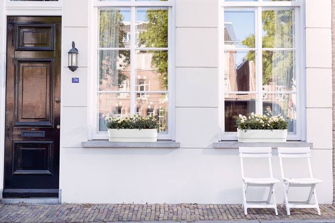 greenville trough long 70cm white